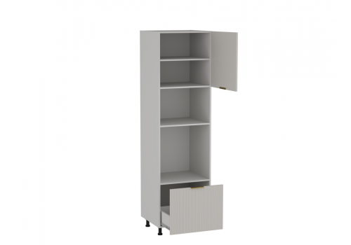 Шкаф-пенал П-1, Монза (600*566*2166) Бежевый, 23131