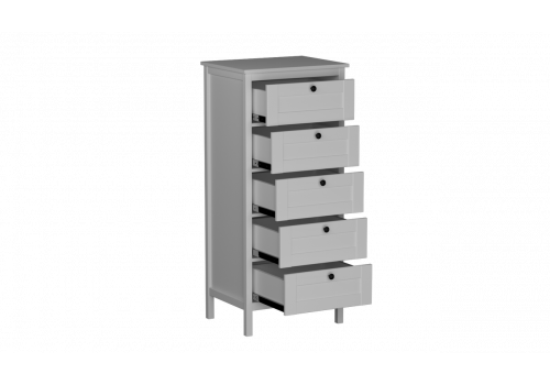 Комод высокий, Фрея (580*454*1308) Белый, 12502