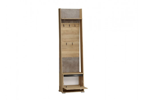 Шкаф ПС-02 открытый с вешалкой, Стреза (600*375*2200) Дуб Галифакс натуральный, 50402