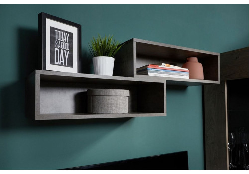 Полка-ниша Д-8, Денвер (650*270*195) Камень темный, 31311