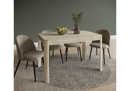 Стол обеденный , Фишт (1150*650*750) Дуб галифакс белый, 70704