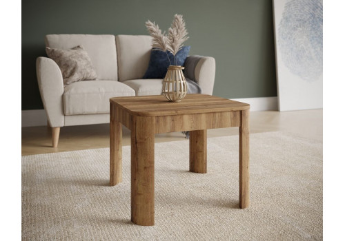 Стол журнальный, Квадро (550*550*450) Дуб галифакс Табак, 61005