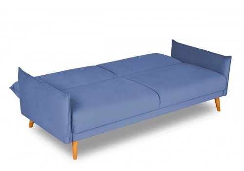 Диван NATTEN  с подушками (Велюр Priority 795) (2060*900*900) Синий, 23658