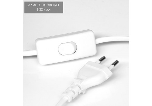 Лампа настольная "Брианна"  E14 40Вт  (32*32*52) Белый, 7984491