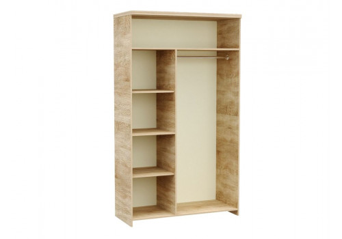 Шкаф ГМ-1 для одежды 2-х дверный, Магнолия (1204*552*2090) Бардолино, 30401