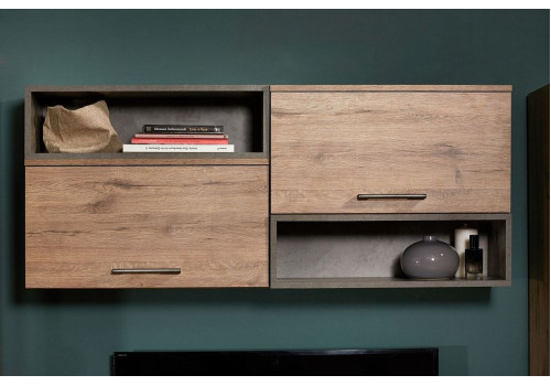 Шкаф-полка Д-9 навесная, Денвер (650*270*343) Дуб Веллингтон, 31412