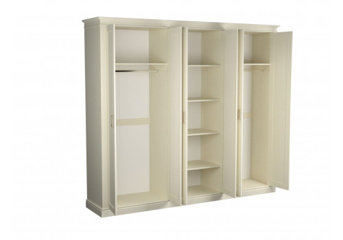 Шкаф 6-дверный, Сиена (2623*548*2300) Береза бежевая, 12338