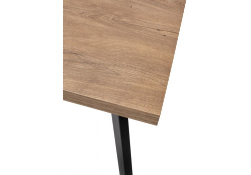 Стол 1400/1800*850 Дуб Канзас/ каркас черный, BRICK M (1400*850*750), 921954