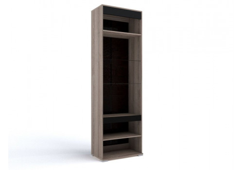 Шкаф Б-2 со стеклом, Бруна (650*384*2102) Ясень Таормино, 30702