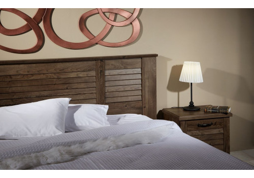 Кровать 1800, Кантри (2080*2095*1008) Орех Риббек темный, 11305