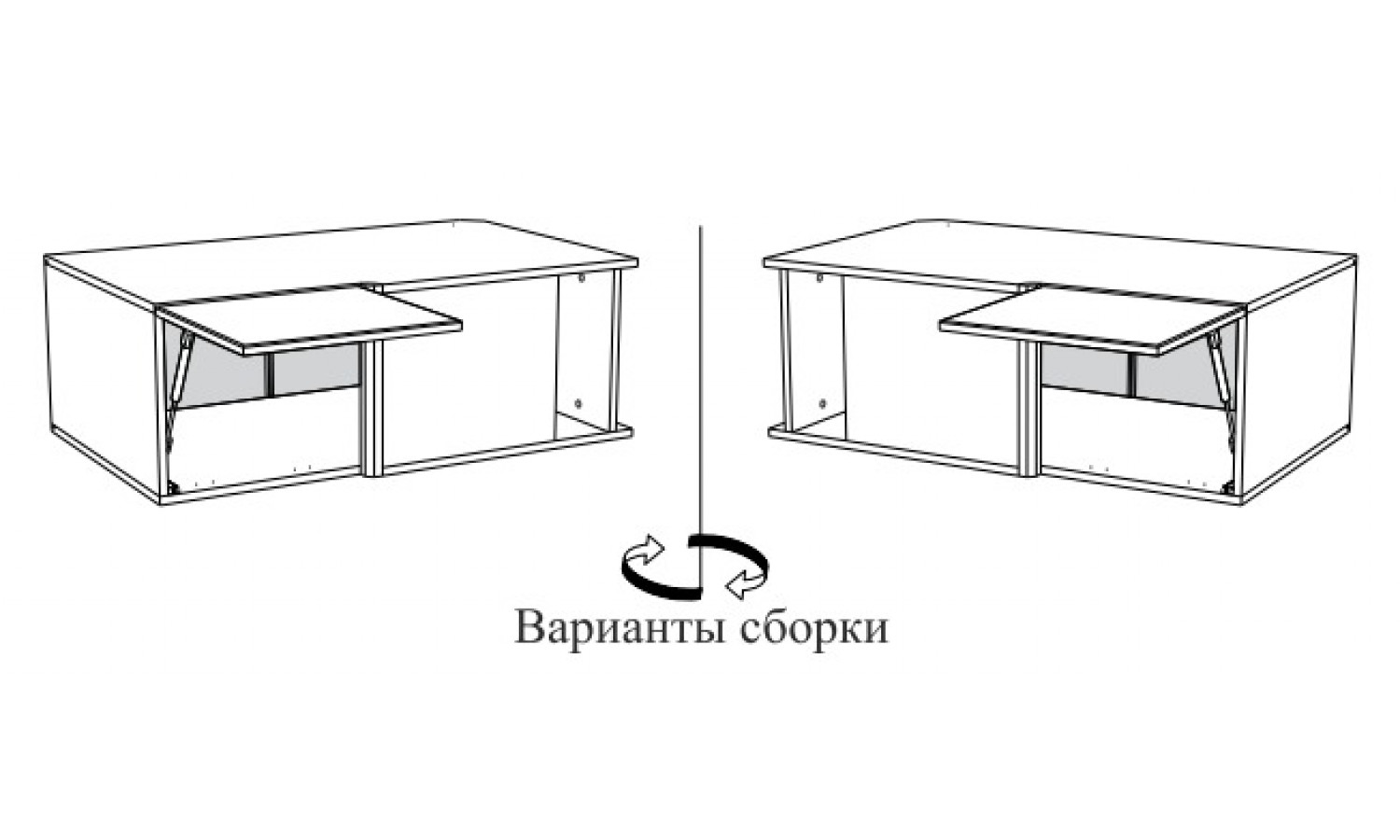 Шкаф АГУ-100, Женева (1000*600*360) Дуб Палермо/Серый камень , 22057