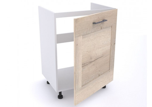 Стол под мойку СМ-60, Дублин (600*470*820) Дуб галифакс белый, 21611