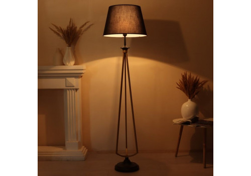 Торшер  19109/1 E27 40Вт  (45*45*162) Золотой,Черный, 7039933