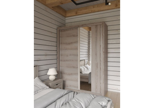 Шкаф-купе 2х дверный STM, Гарда (1760*626*2300) Ясень Таормино, 10128