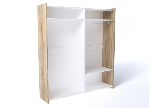 Шкаф 4-х дверный, Магнолия (2048*550*2280) Бардолино, 10813