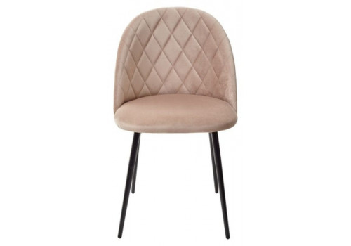 Стул бежевый (AV-408 B-05)/каркас черный, НИРВАНА (480*520*820), 925631