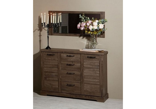 Зеркало, Кантри (1100*25*650) Орех Риббек темный, 11301