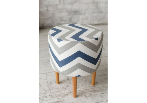 Пуф Лекко Скандинавия  (350*350*420) Серо-синий, 13608