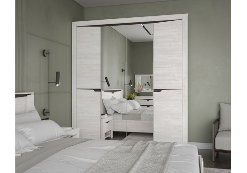 Шкаф 4-х дверный 2200 Prime, Гарда (1970*520*2200) Дуб Винтерберг, 12410