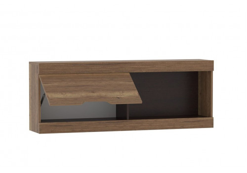 Шкаф-полка навесная 1400 NEW, Гарда (1400*282*522) Дуб галифакс Табак, 31620