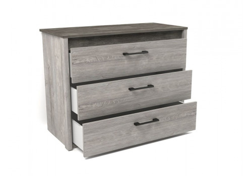 Комод малый NEW, Денвер (970*435*750) Риббек серый, 11718