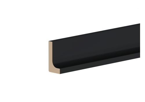 Профиль-ручка Р-3 , Сити (1350*30*58) Черный, 20853