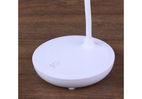 Лампа настольная сенсорная  20хLed 3 режима АКБ USB  (12*12*34,5) Белый, 4592591