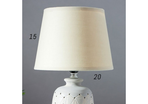 Лампа настольная 16735/1WT E14 40Вт  (20*20*31) Белый, 6956862