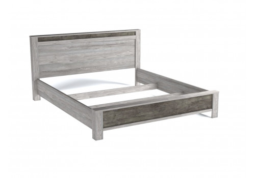 Кровать Люкс 1800, Денвер (1964*2213*1022) Риббек серый, 11723