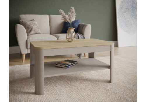 Стол журнальный, Лацио (900*550*450) Дуб Палермо/Серый камень , 60903