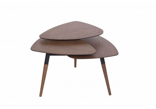 Стол журнальный Флорэ каркас Орех американский, Флорэ (820*820*540), ФР-00011288