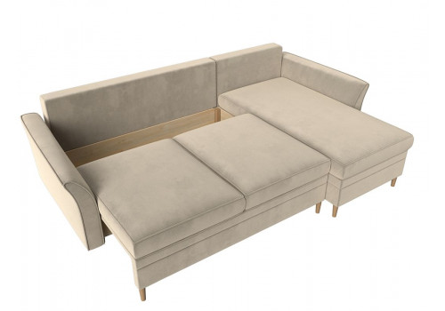 Диван София  угловой правый  (2250*1500*900) Бежевый, 31593