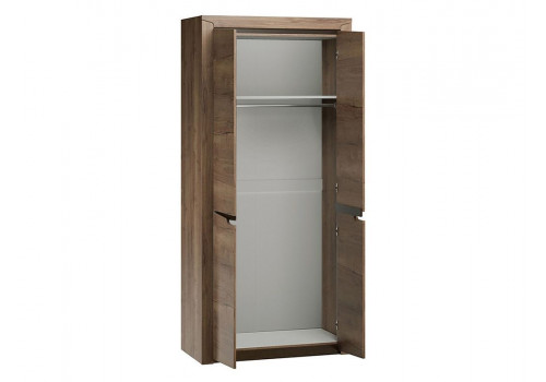 Шкаф 2-х дверный 2300, Гарда (1072*520*2300) Дуб галифакс Табак, 10210
