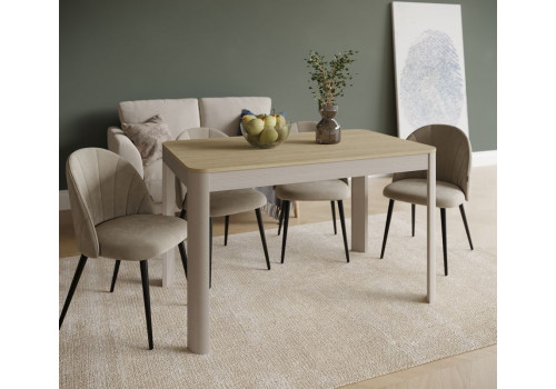 Стол обеденный , Фишт (1150*650*750) Дуб Палермо/Серый камень , 70705