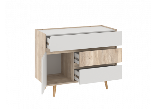 Комод малый, Аврора (1019*453*805) Дуб Мария/Кашемир, 12705