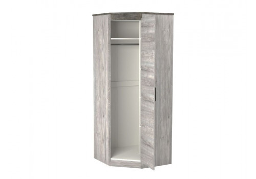 Шкаф угловой 2300, Денвер (879*879*2300) Риббек серый, 11731