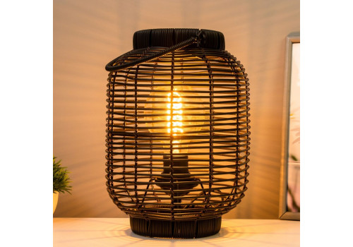 Лампа настольная "Бурмис"  Е27 15Вт  (22*22*30) Черный, 9829370