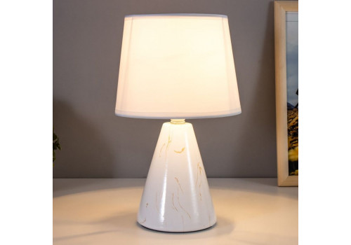 Лампа настольная "Брианна"  E14 40Вт  (32*32*52) Белый, 7984491