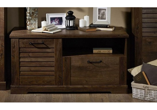 Тумба под ТВ, Кантри (1236*534*634) Орех Риббек темный, 30803