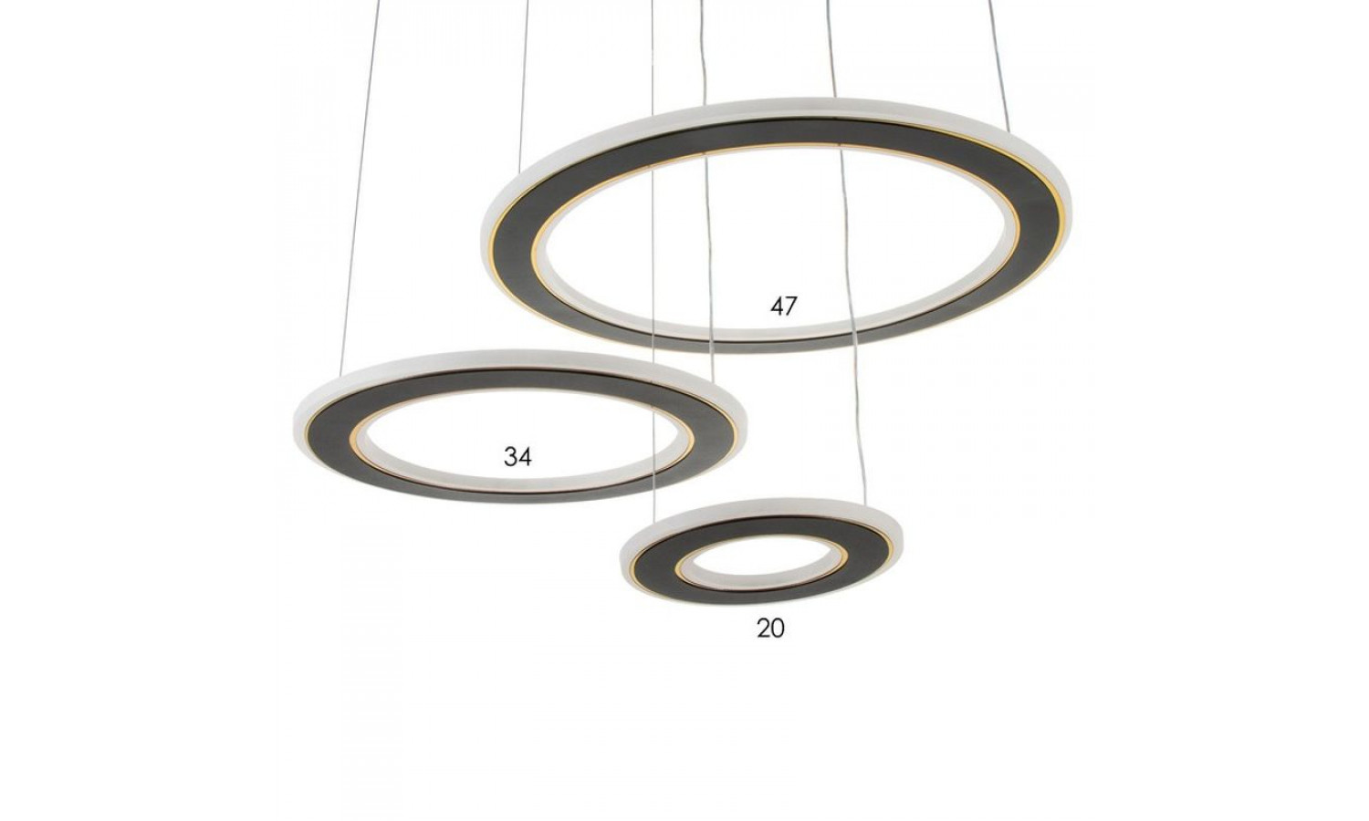 Люстра 2679/3 LED  200Вт 3000-6000К  (60*60*33) Черный, 7514748