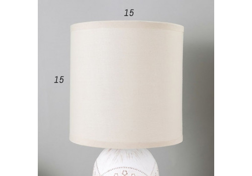 Лампа настольная 16565/1WT  E14 40Вт  (15*15*34) Белый, 6257054