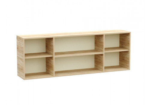 Шкаф-полка ГМ-10 навесная, Магнолия (1582*322*550) Бардолино, 30413