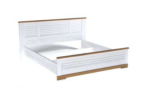 Кровать 1800, Кантри (2080*2095*1008) Сосна Андерсен, Орех Риббек натуральный, 11505