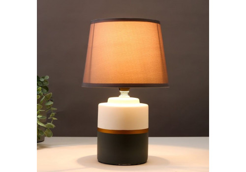 Лампа настольная 16820/1GR E14 40Вт  (24*24*30) Белый,Серый, 7064368