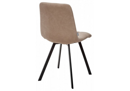 Стул модель SQUARE серо-бежевый винтаж RU-09/каркас черный, CHILLI (460*550*890), 629M04863