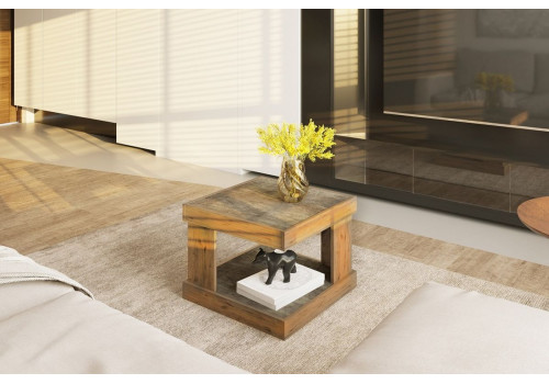 Стол журнальный, Лайт (602*602*450) Дуб Веллингтон, 60601