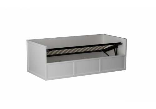 Кровать 900 с подъемным механизмом, Фрея (2082*990*744) Белый, 12523