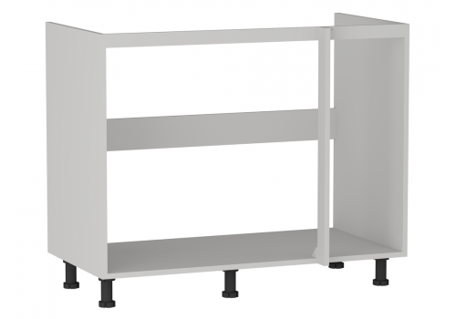 Стол под мойку угловой СМУ-110, Корпус кухни Prime серый (1000*554*820) Серый, 22715