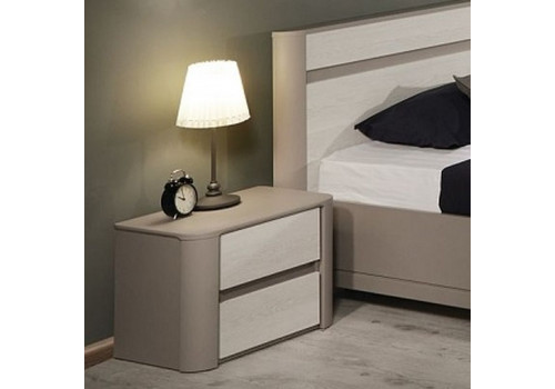 Тумба прикроватная, Лацио (554*398*396) Серый камень, 11006