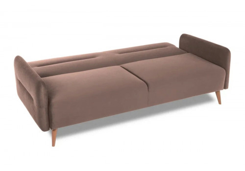 Диван HYGGE  с подушками (Велюр Priority 205) (2060*900*860) Бежевый, 36695